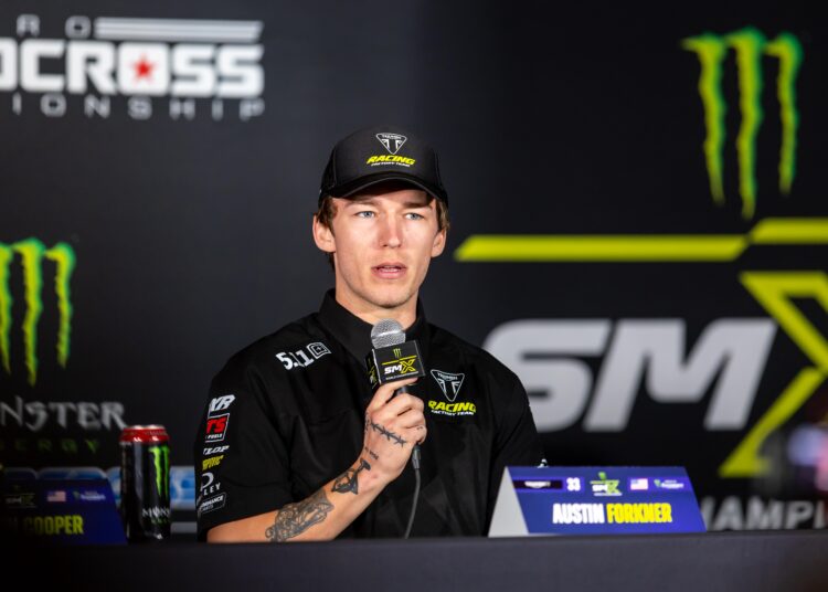 SX US: Austin Forkner maintenu en 450cc chez Triumph