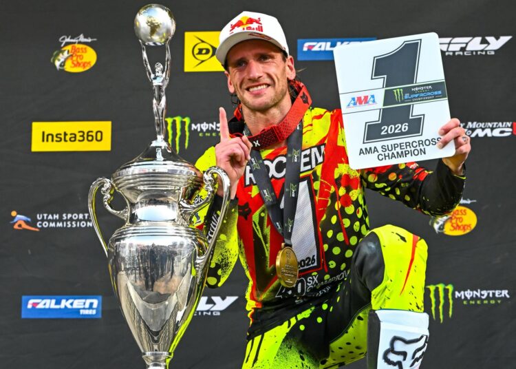 Ken Roczen, champion SX US 450 2026 !