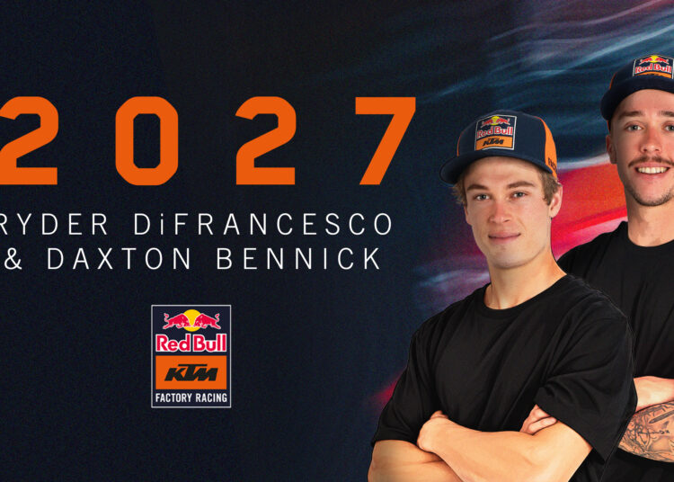 Officiel: Daxton Bennick et Ryder DiFrancesco basculent chez Red Bull KTM